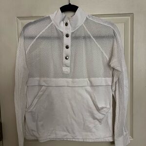 White Mesh Men's Shirt